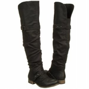 Carlos Santana wheeling 7.5 black boots over knee ****RARE*****